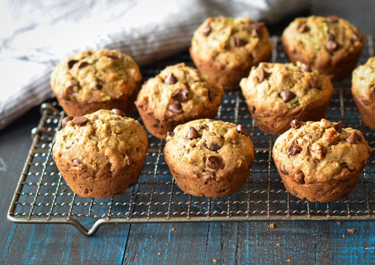 Muffins de coco y chocolate