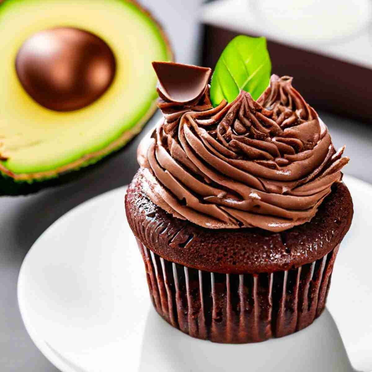 Frosting de chocolate y aguacate